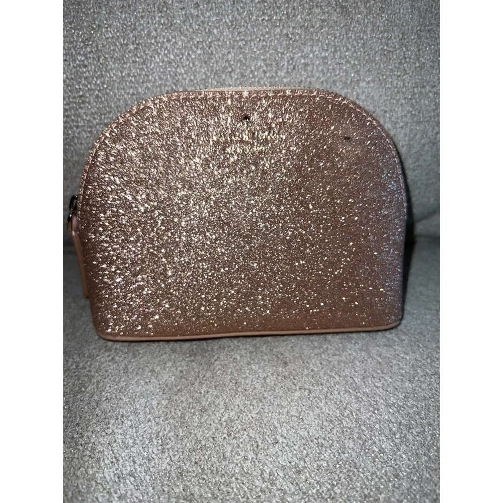 Kate Spade Small Glitter Cosmetic Bag
